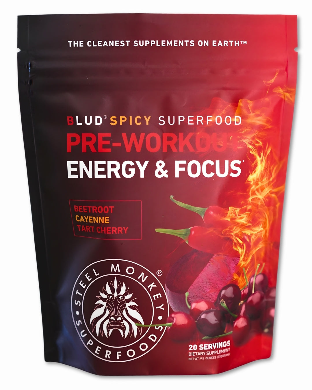 Blud® Ultra-Clean Pre-Workout | Spicy Beet Cherry Cayenne