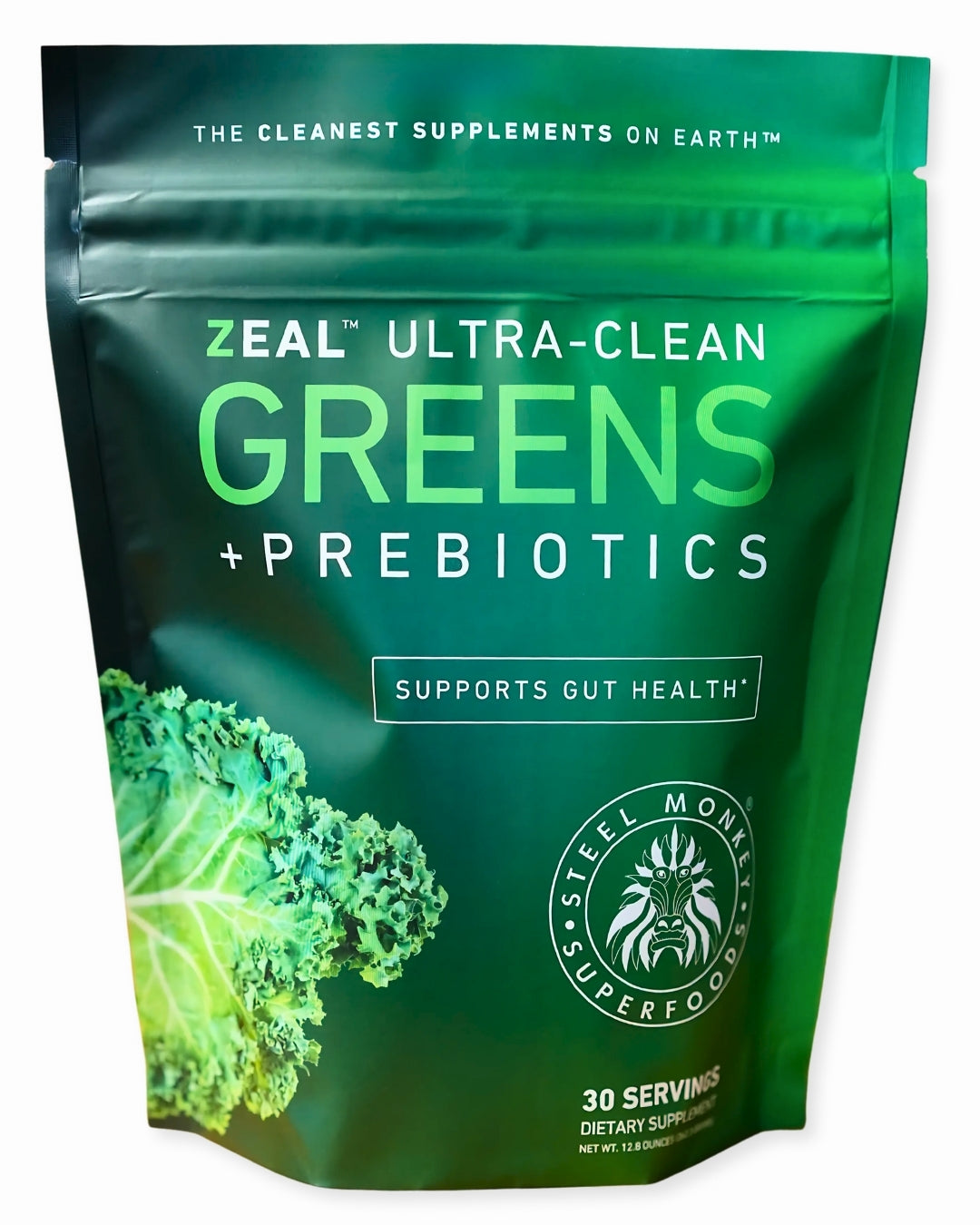Zeal™ Ultra-Clean Greens + Prebiotics | Steel Monkey