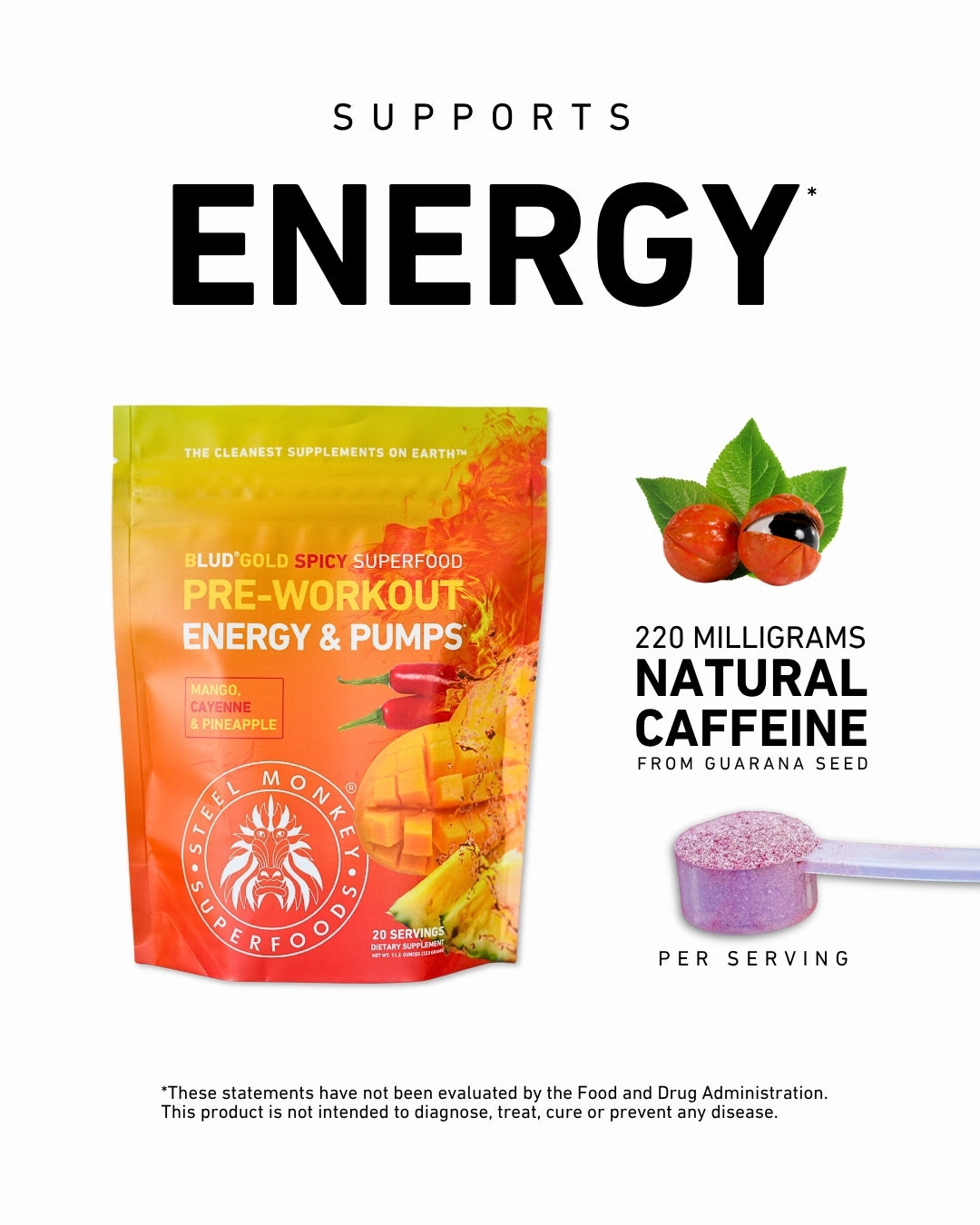 Blud® Ultra-Clean Pre-Workout | Spicy Mango Cayenne