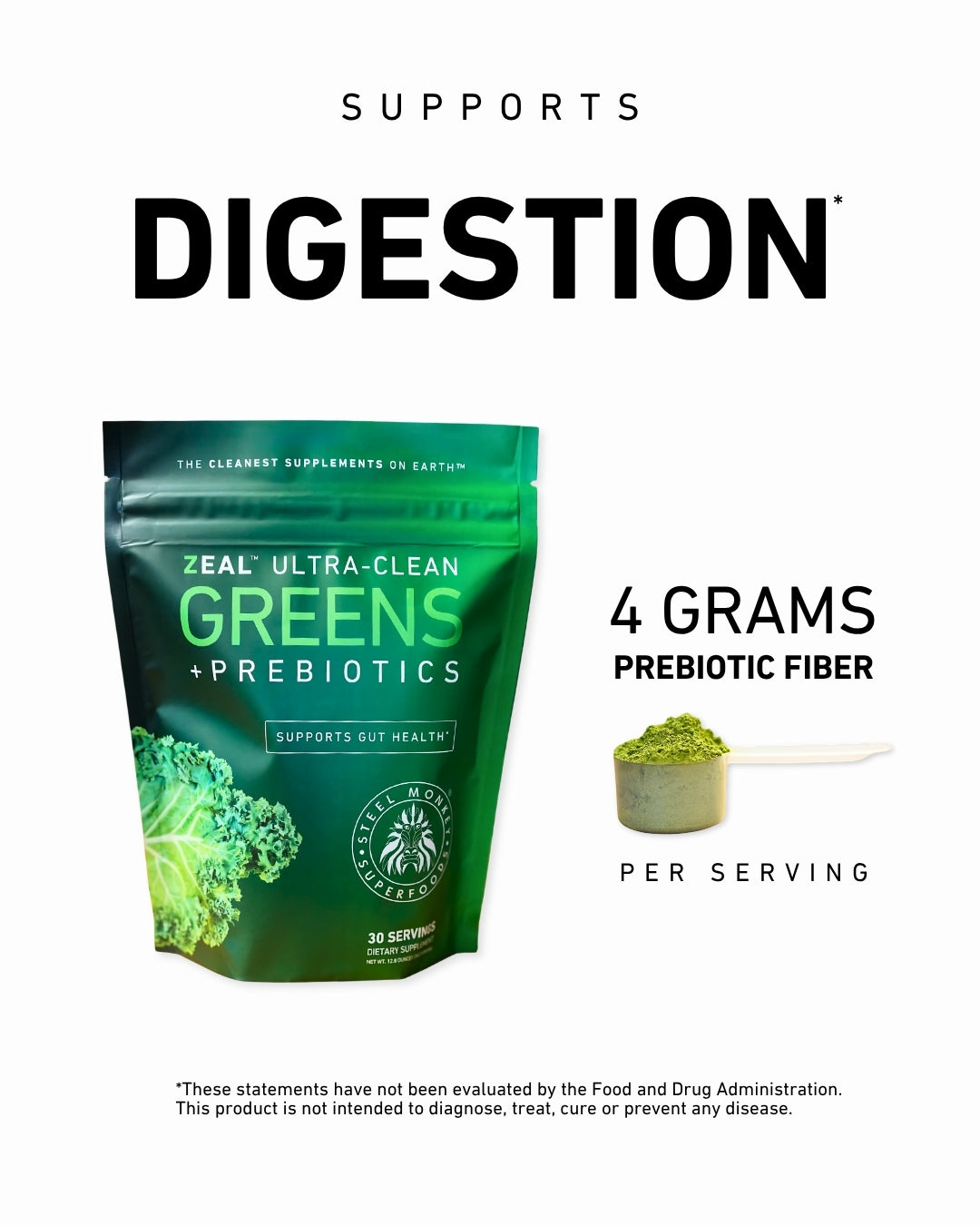 Zeal™ Greens + Prebiotics