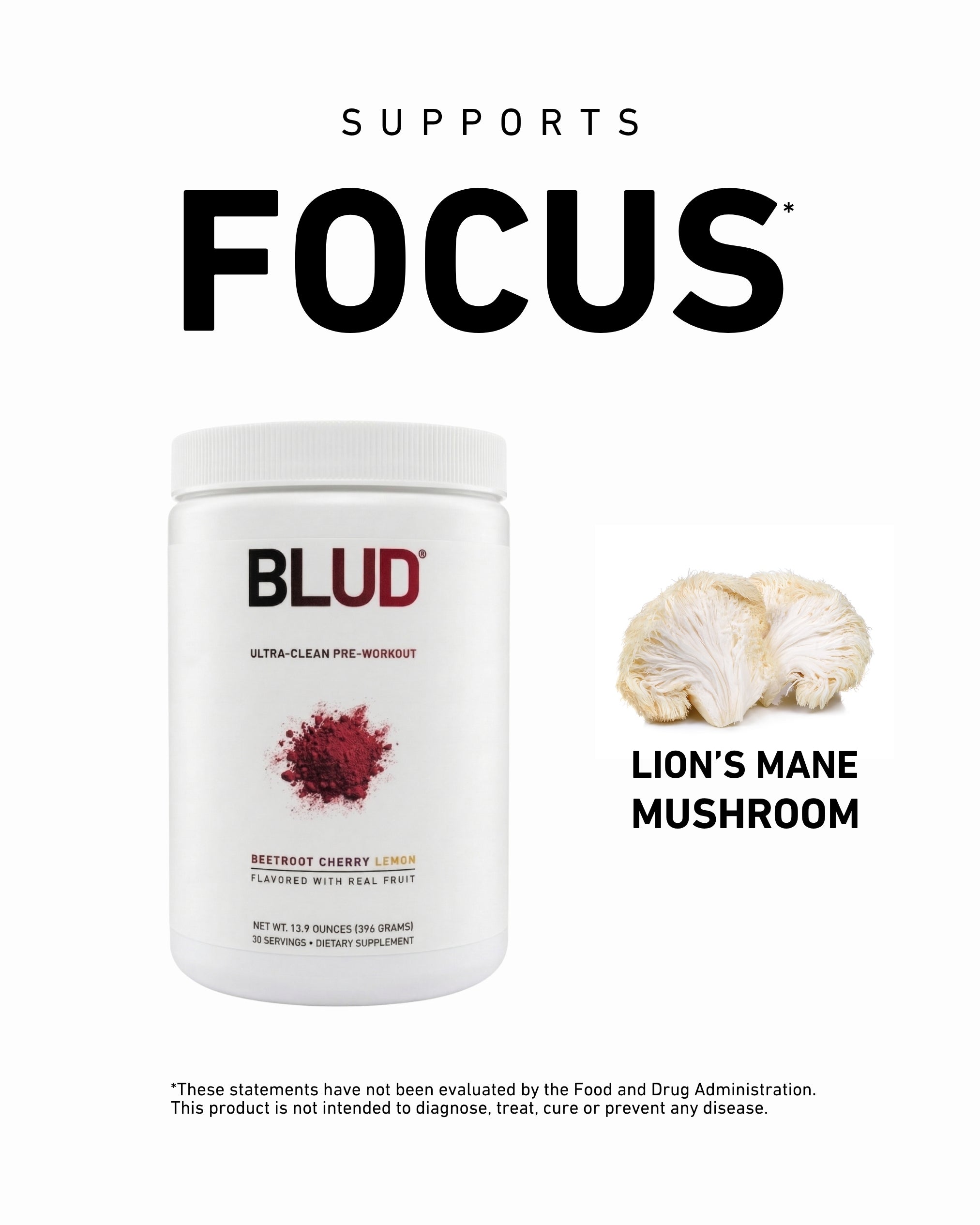 Blud® Ultra-Clean Pre-Workout | Beet Cherry Lemon