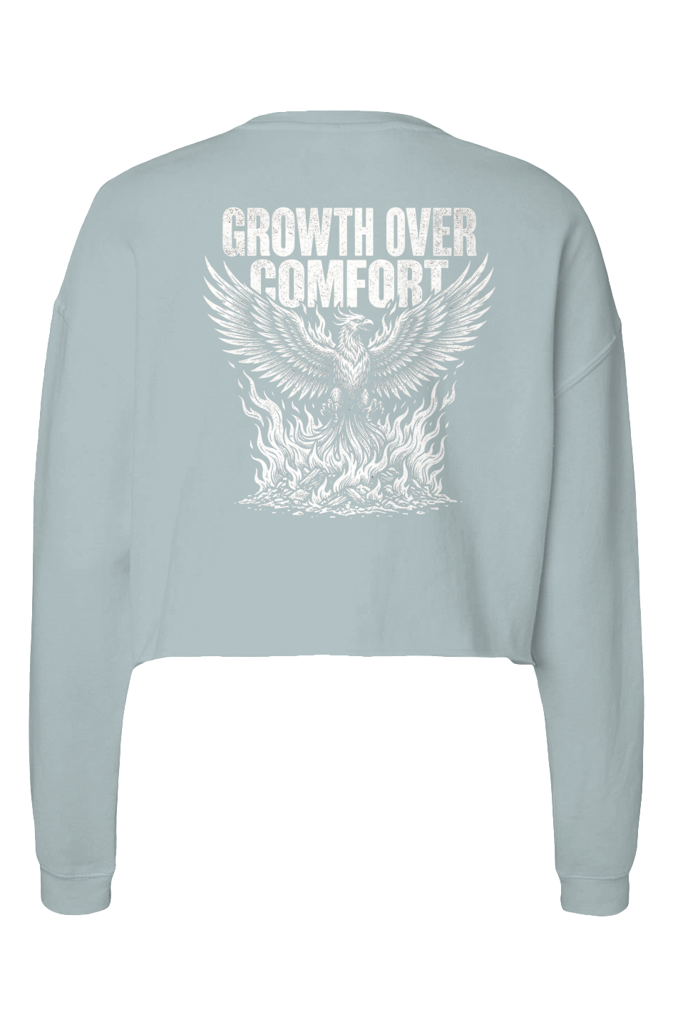 Cropped Crew - Growth Over Comfort
