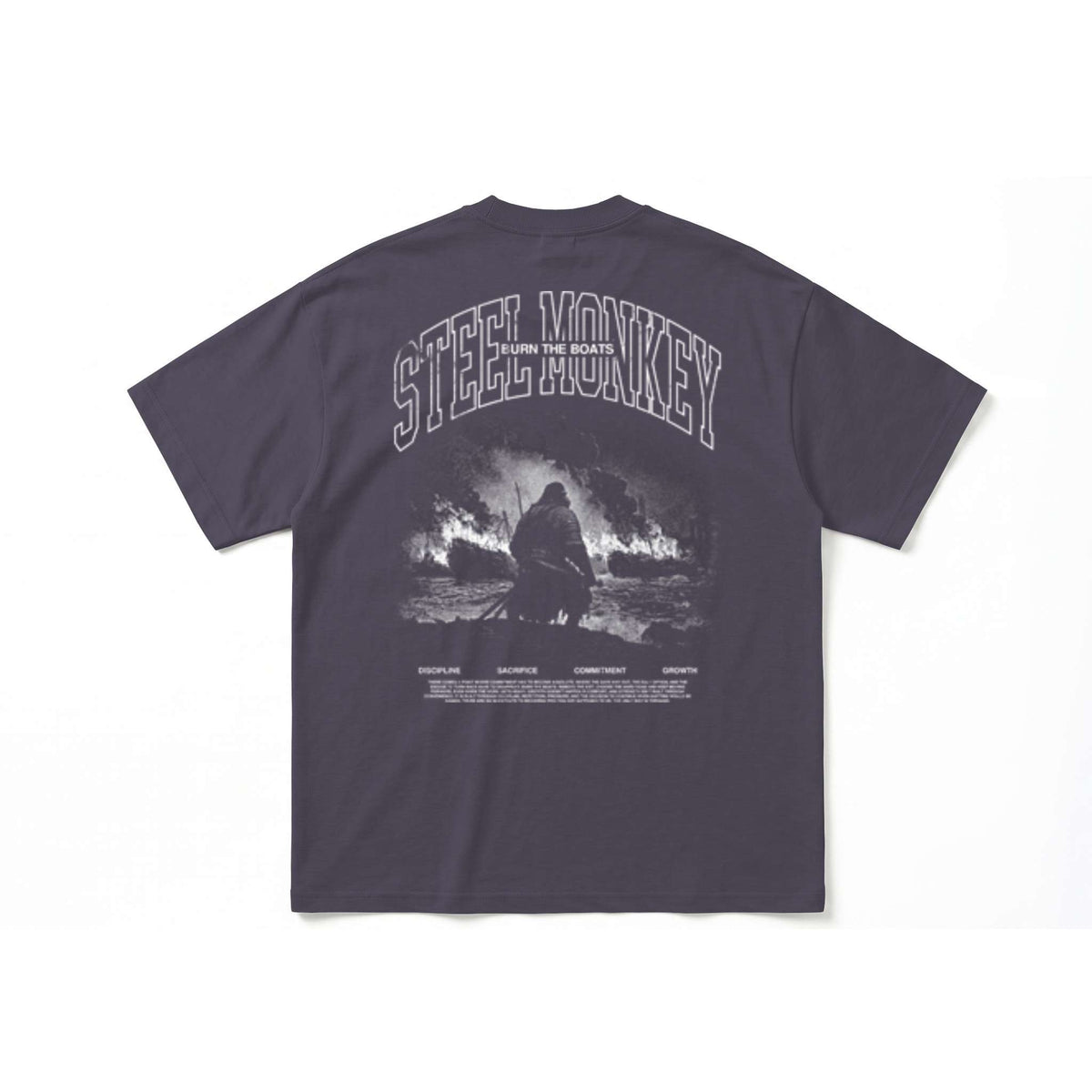 Oversized Heavy Tee Burn The Boats