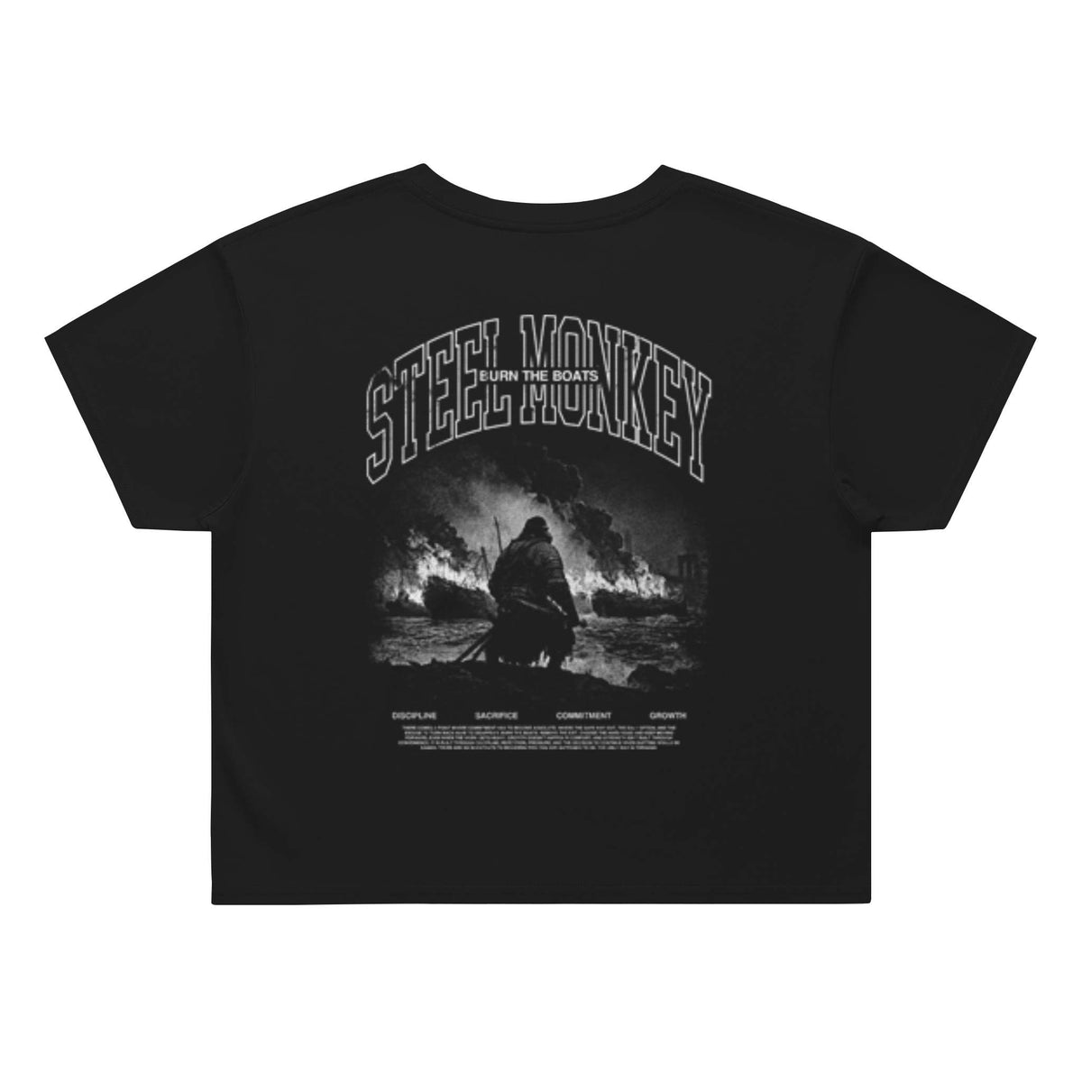 Burn The Boats Crop Tee