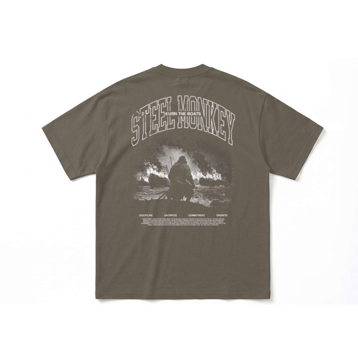 Burn The Boats Oversized Heavy Tee