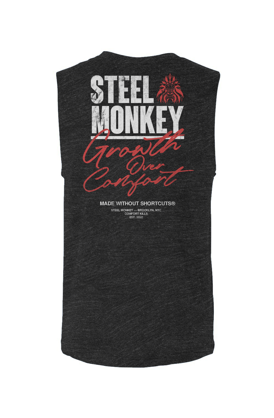 Growth Over Comfort Muscle Tank