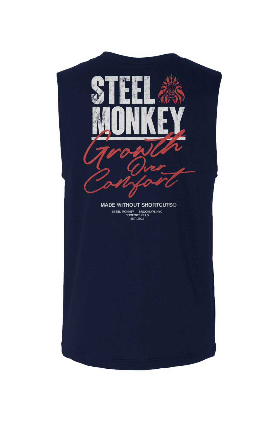 Growth Over Comfort Muscle Tank