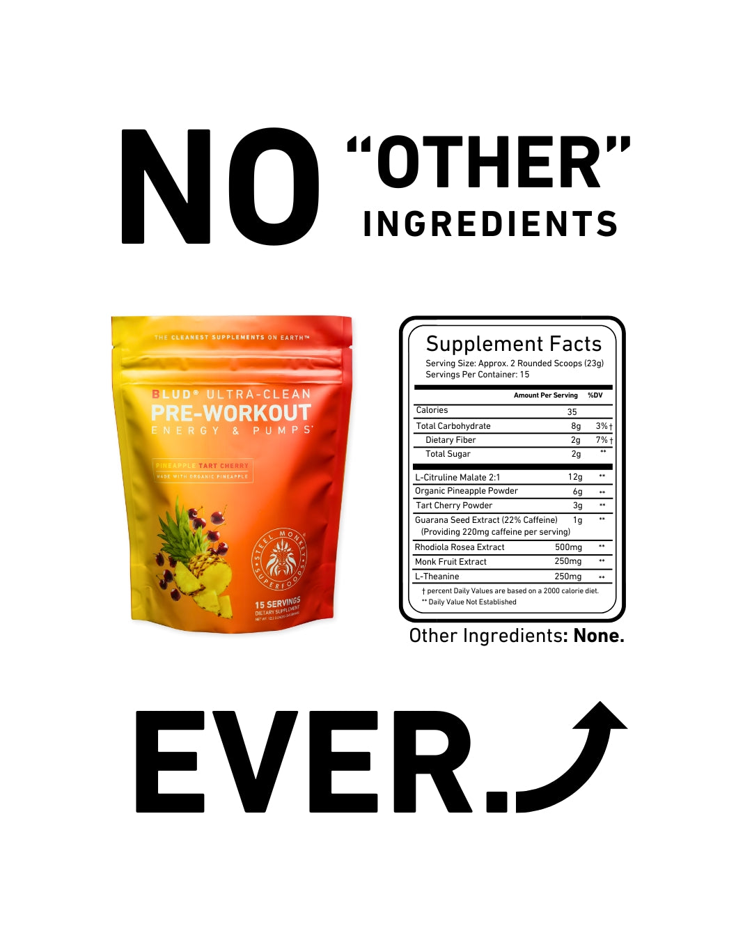 Blud® Ultra-Clean Pre-Workout | Pineapple Tart Cherry