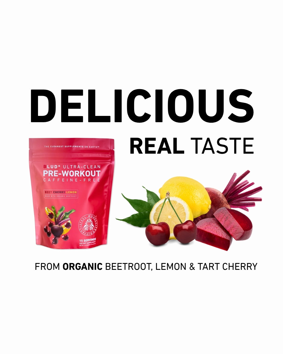 Blud® Ultra-Clean Pre-Workout | Caffeine-Free