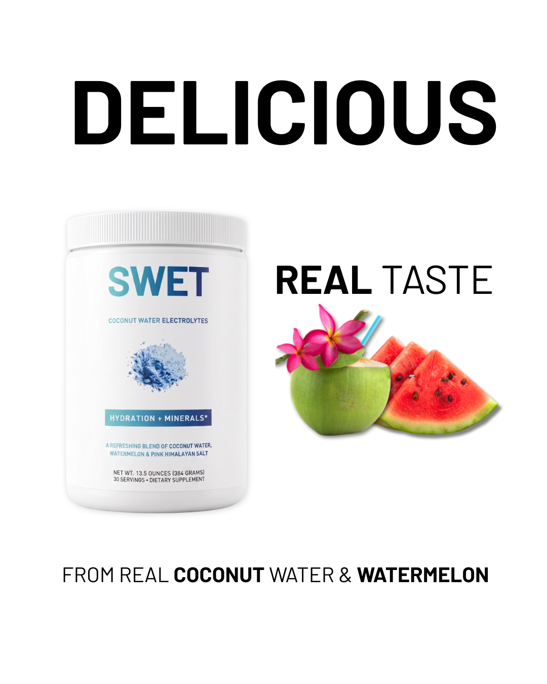 Swet Ultra-Clean Electrolytes | Coconut Watermelon