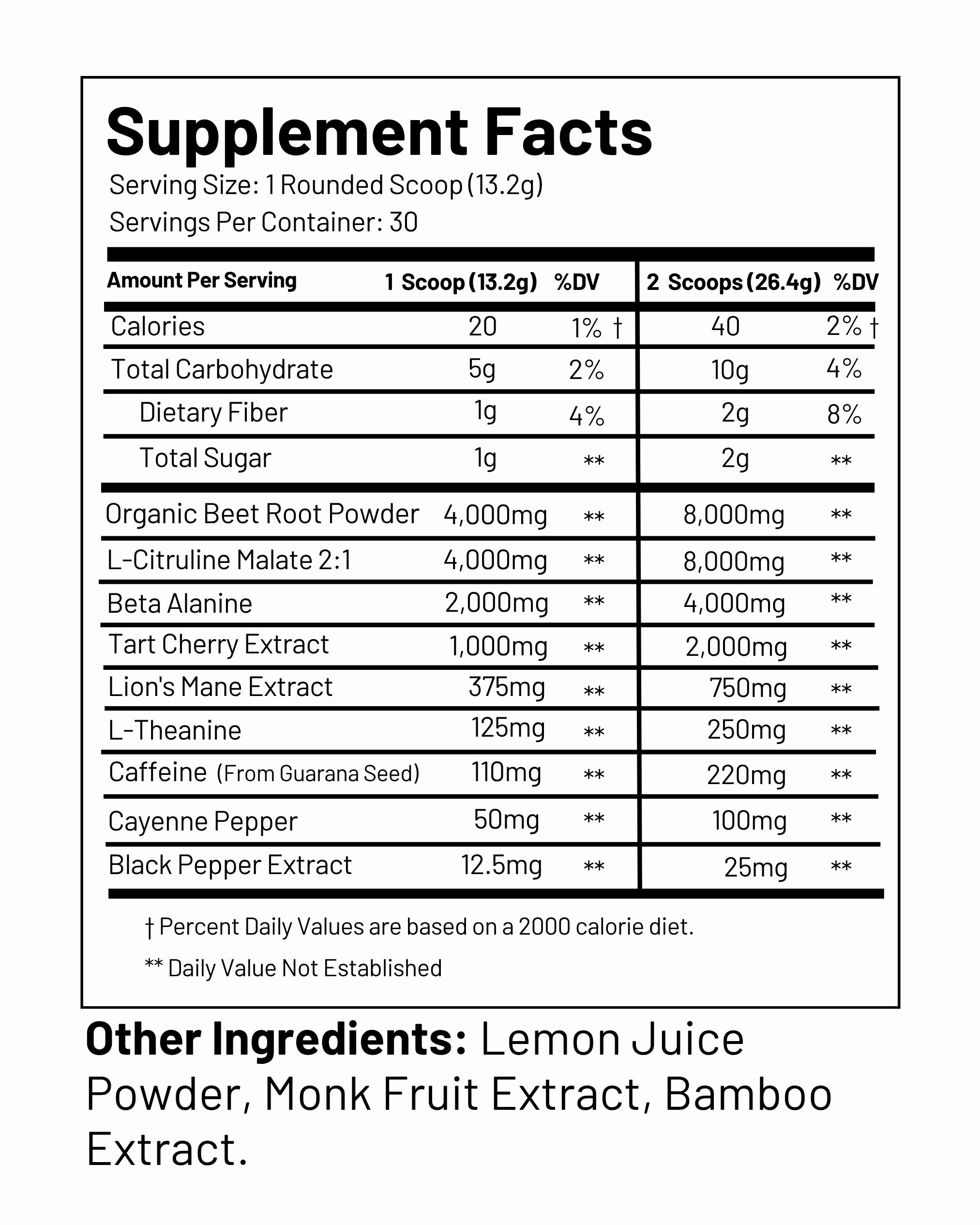 Blud® Ultra-Clean Pre-Workout | Beet Cherry Lemon