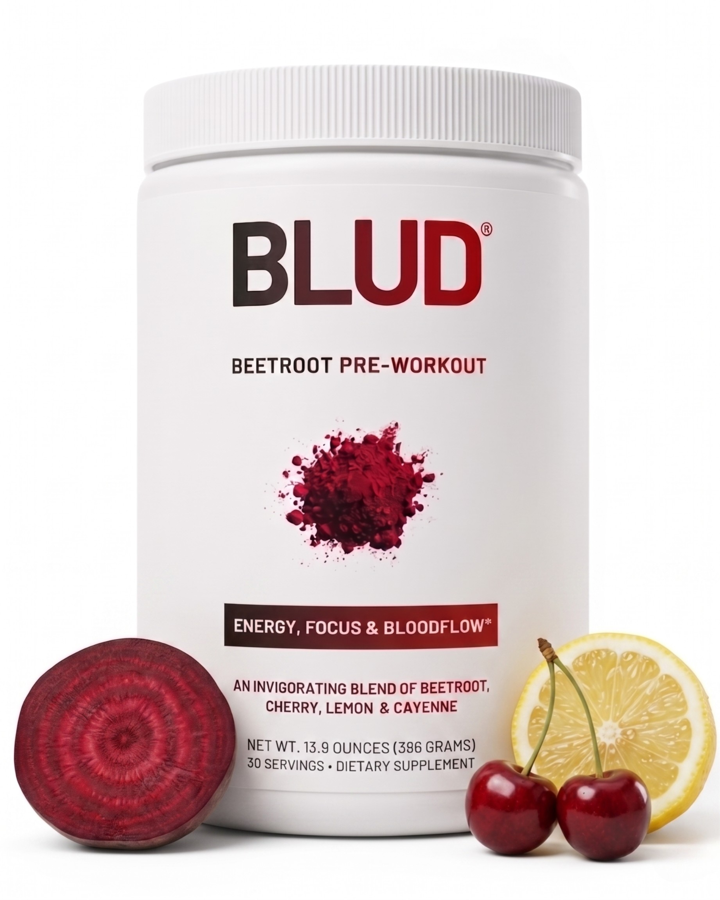 Blud® Ultra-Clean Pre-Workout | Beet Cherry Lemon