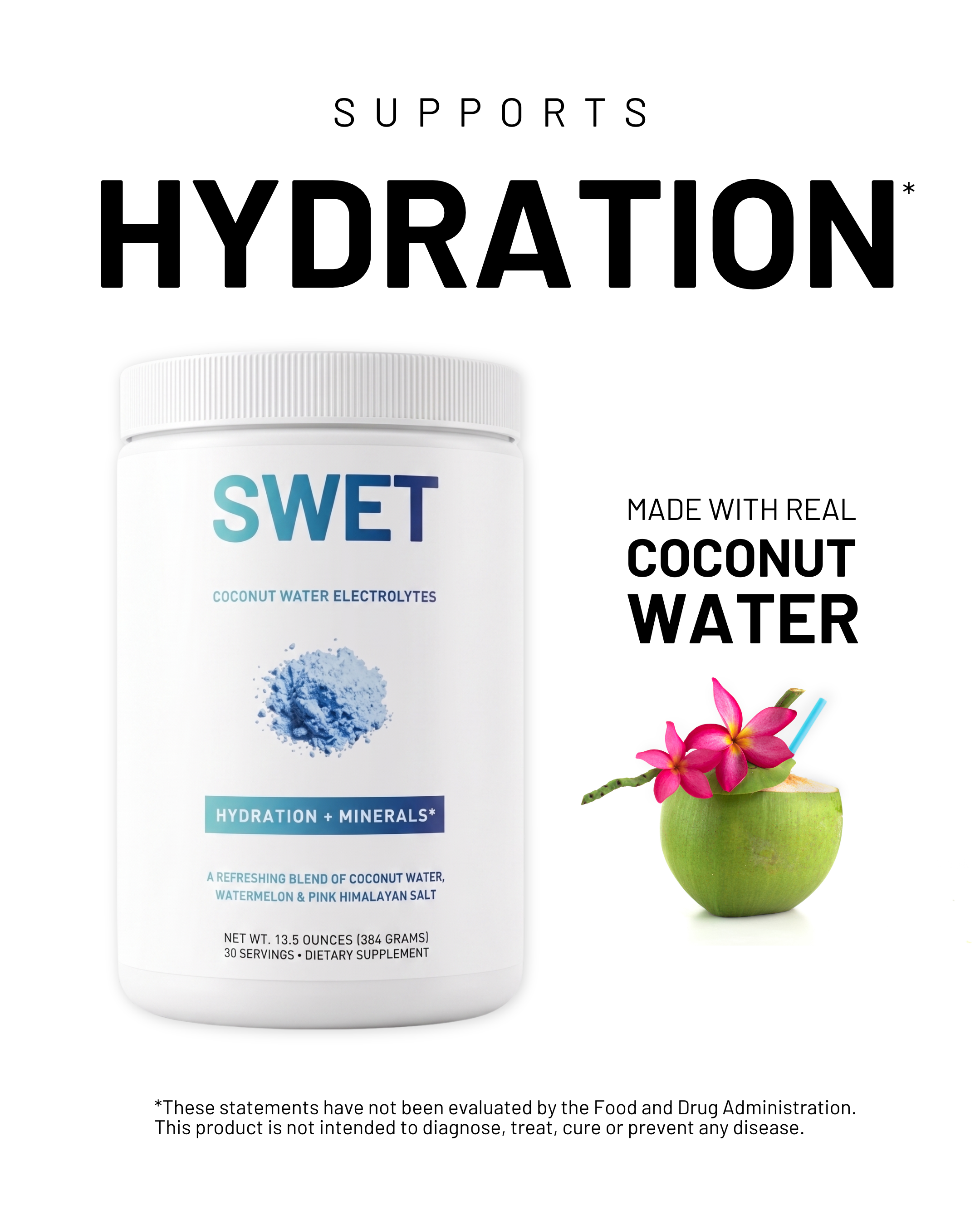 Swet Ultra-Clean Electrolytes | Coconut Watermelon