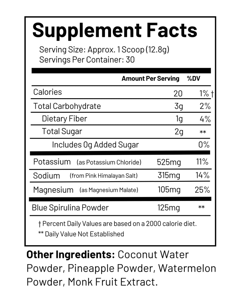 Blud supplement facts