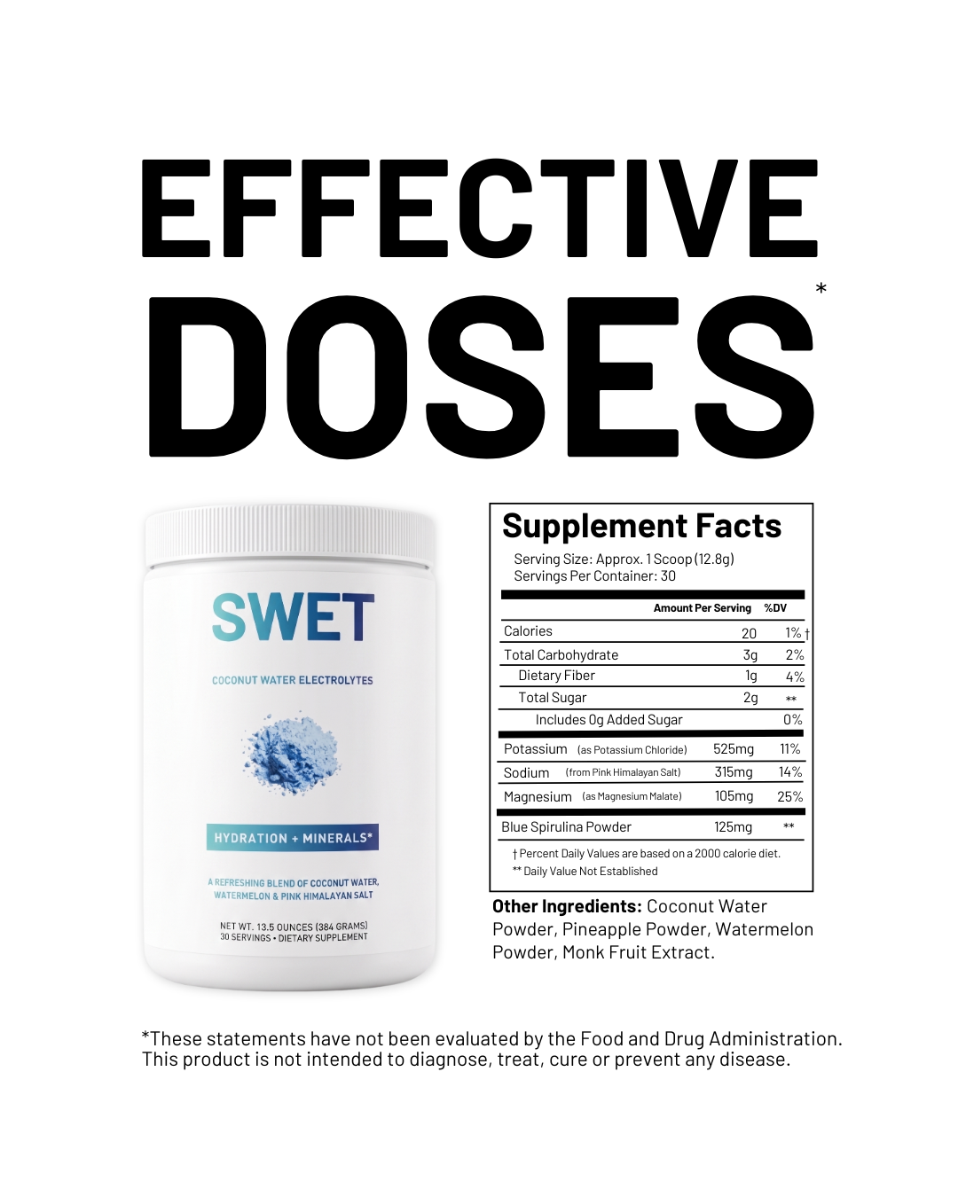 Swet Ultra-Clean Electrolytes | Coconut Watermelon