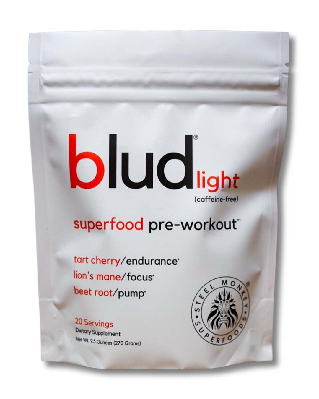 blud light caffeine free pre-workout