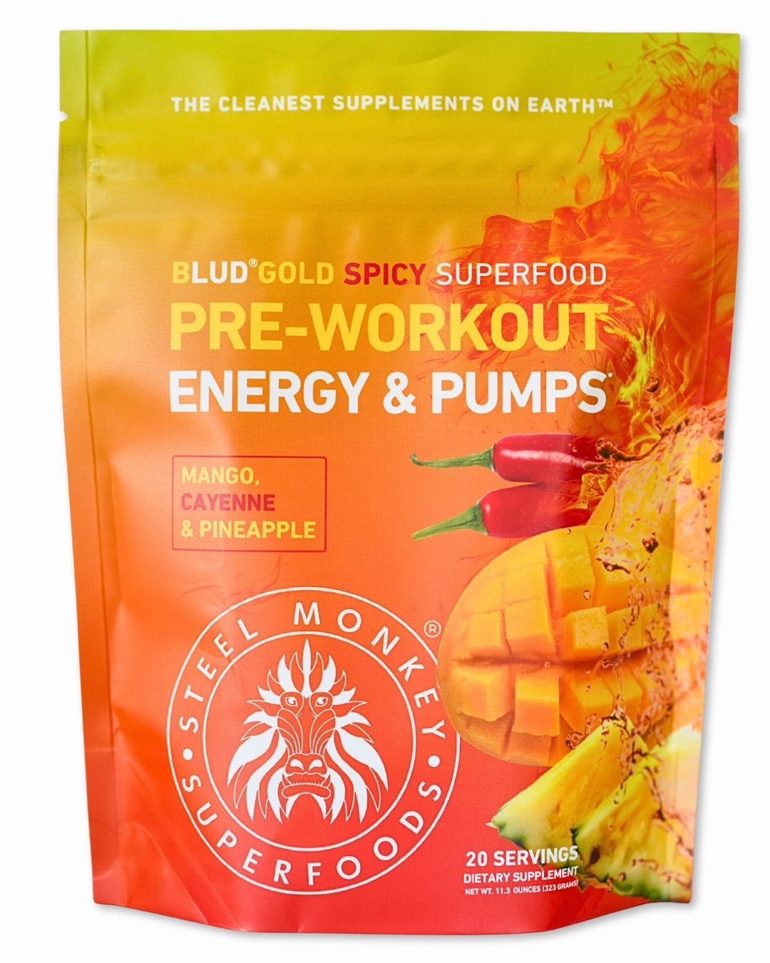 Blud® Ultra-Clean Pre-Workout | Spicy Mango Cayenne