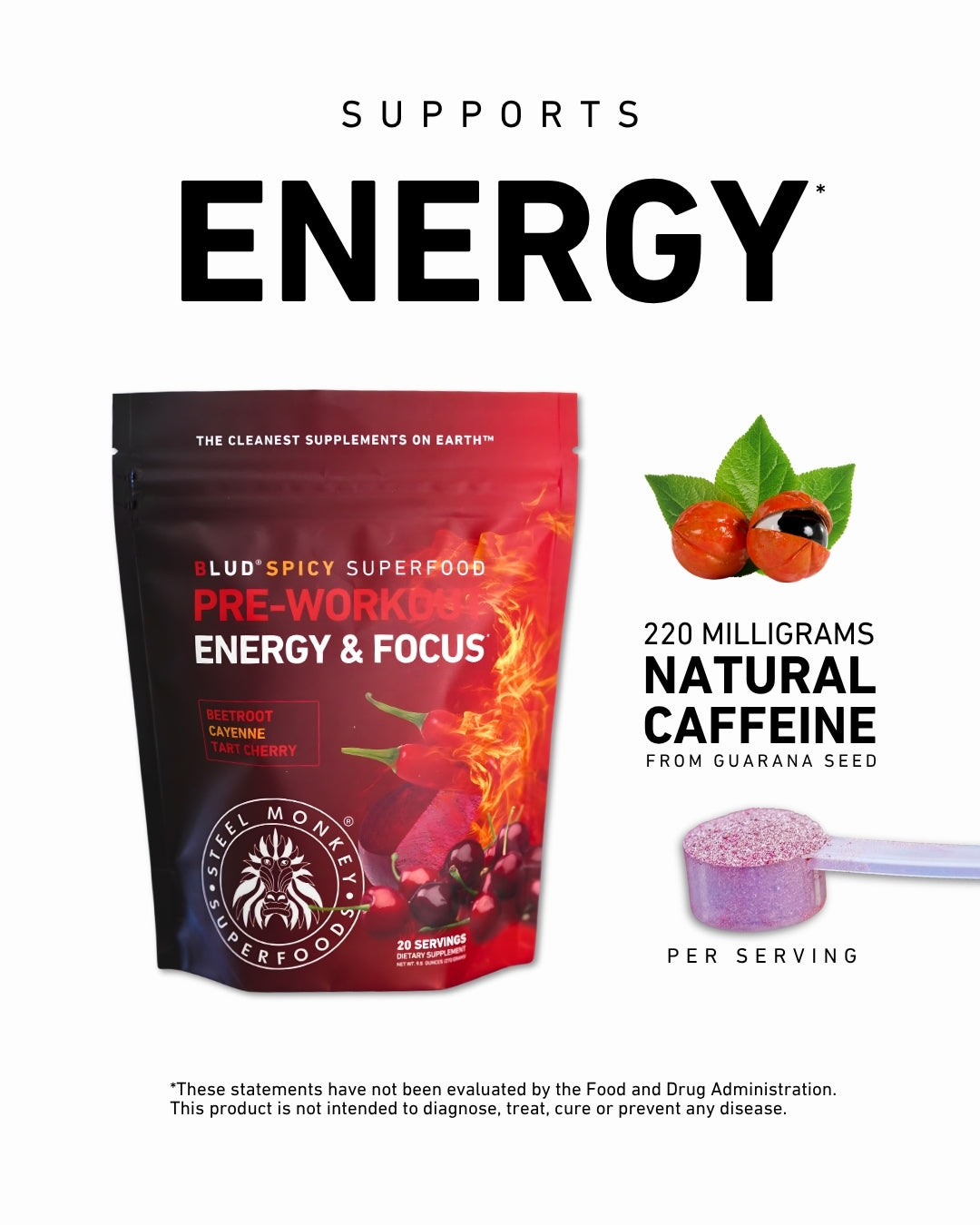 Blud® Ultra-Clean Pre-Workout | Spicy Beet Cherry Cayenne