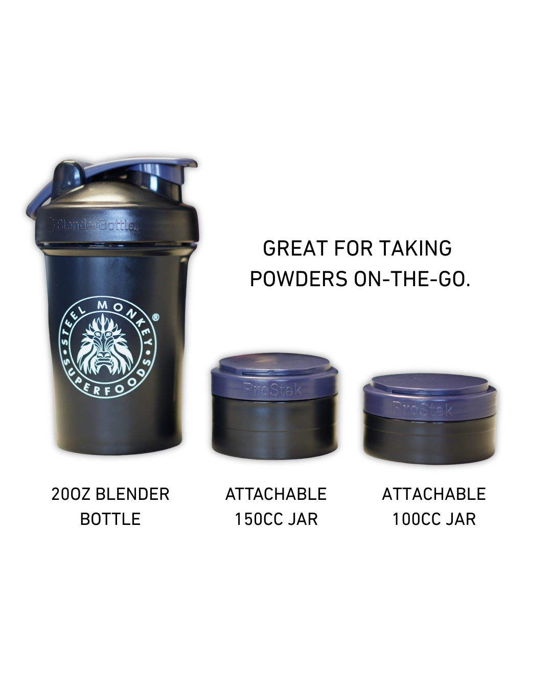 Steel Monkey ProStak Blender Bottle®