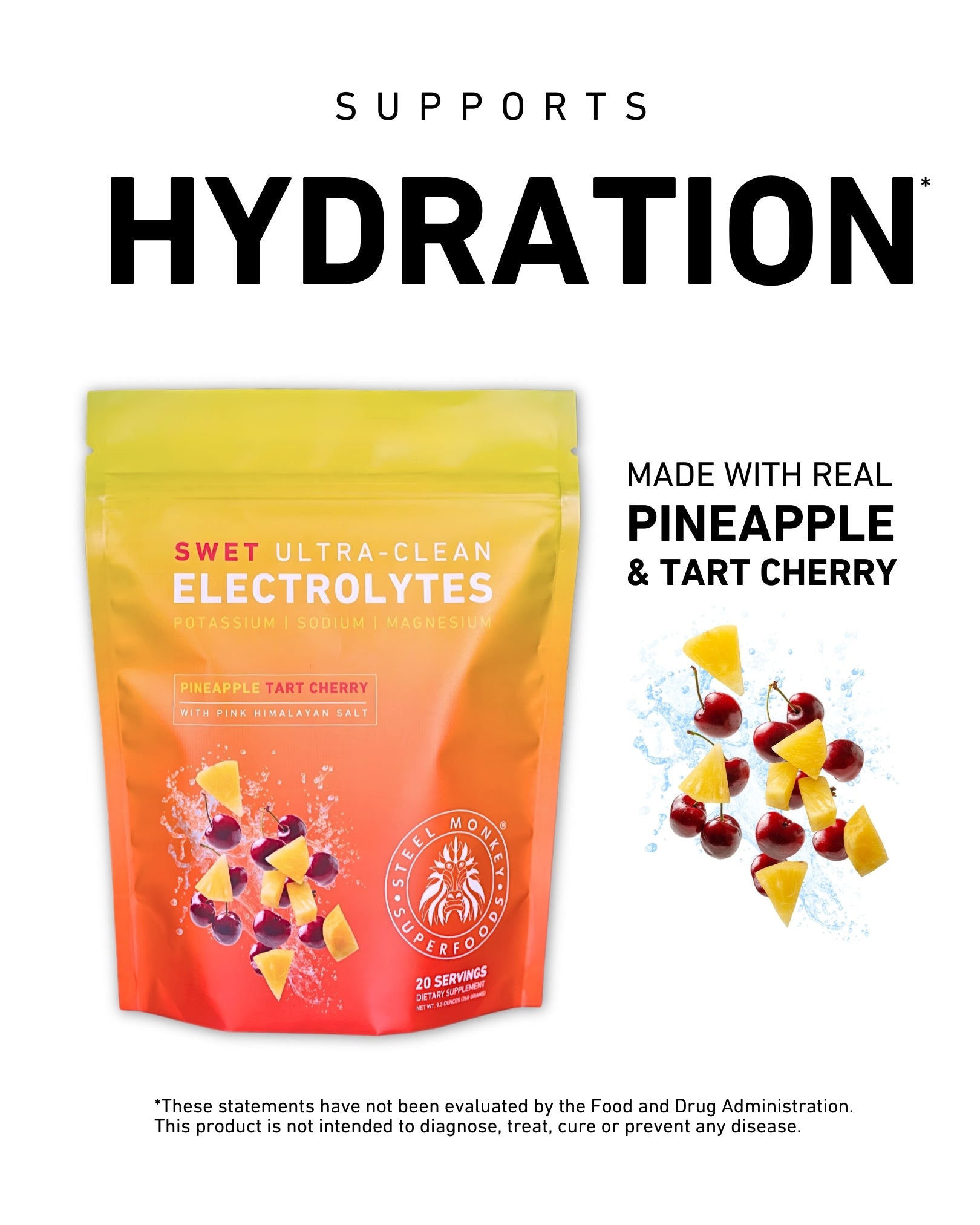 Swet Electrolytes | Pineapple Tart Cherry | Clean Hydration