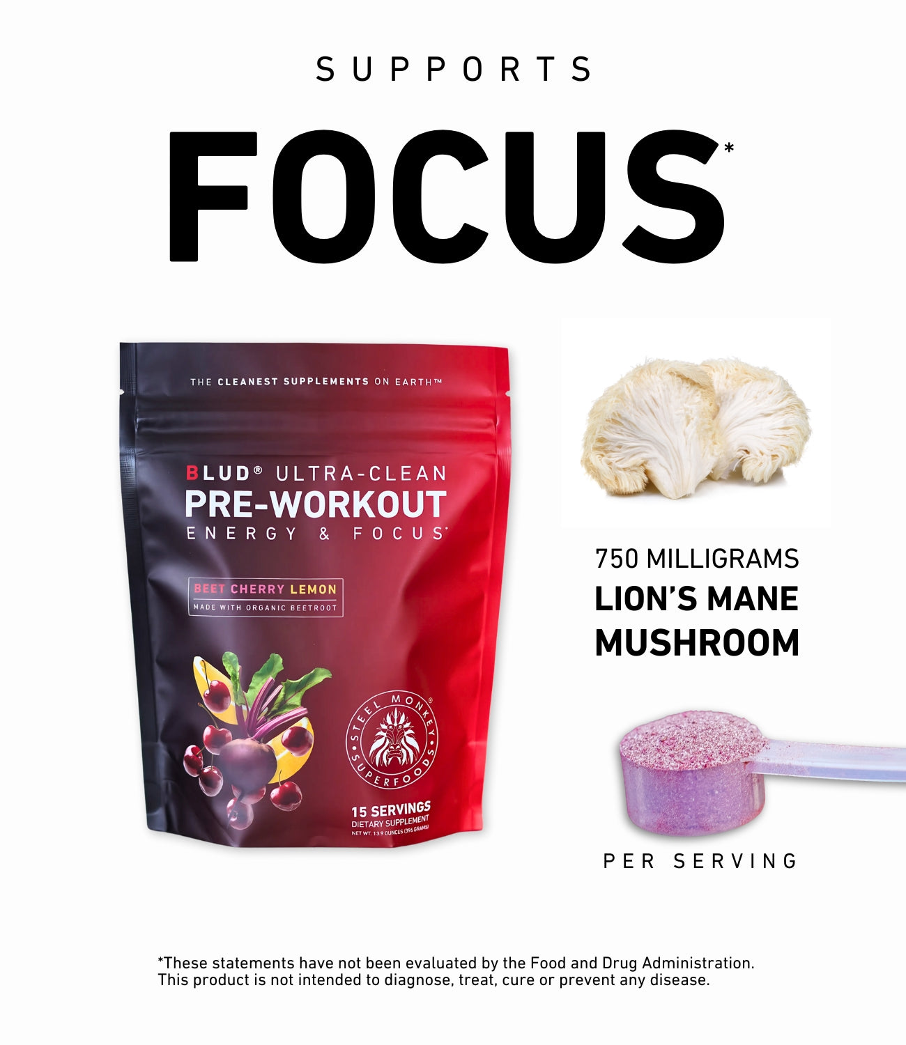 Blud® Ultra-Clean Pre-Workout | Beetroot Cherry Lemon