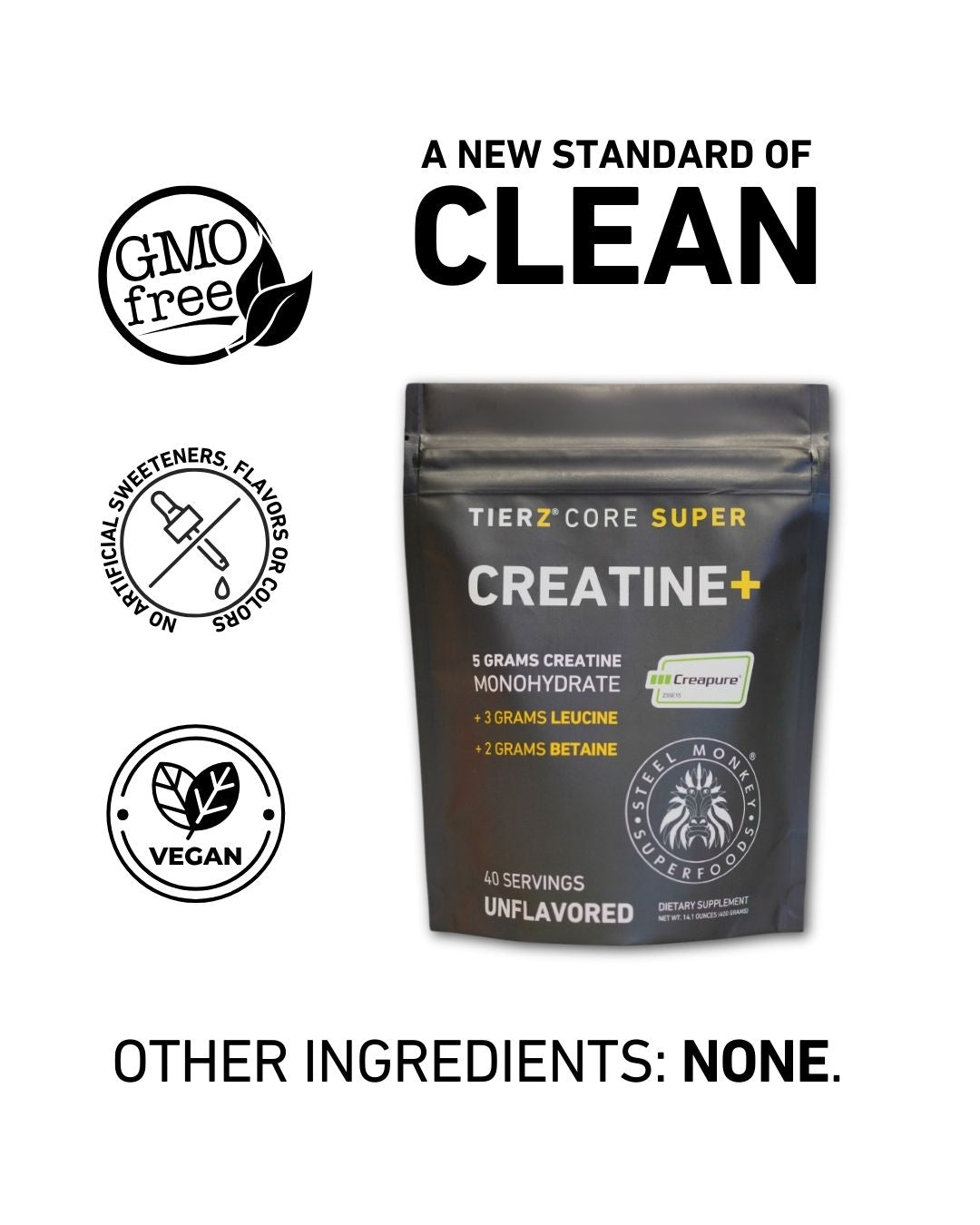 Tierz® Core Super Creatine+ Made with Creapure®