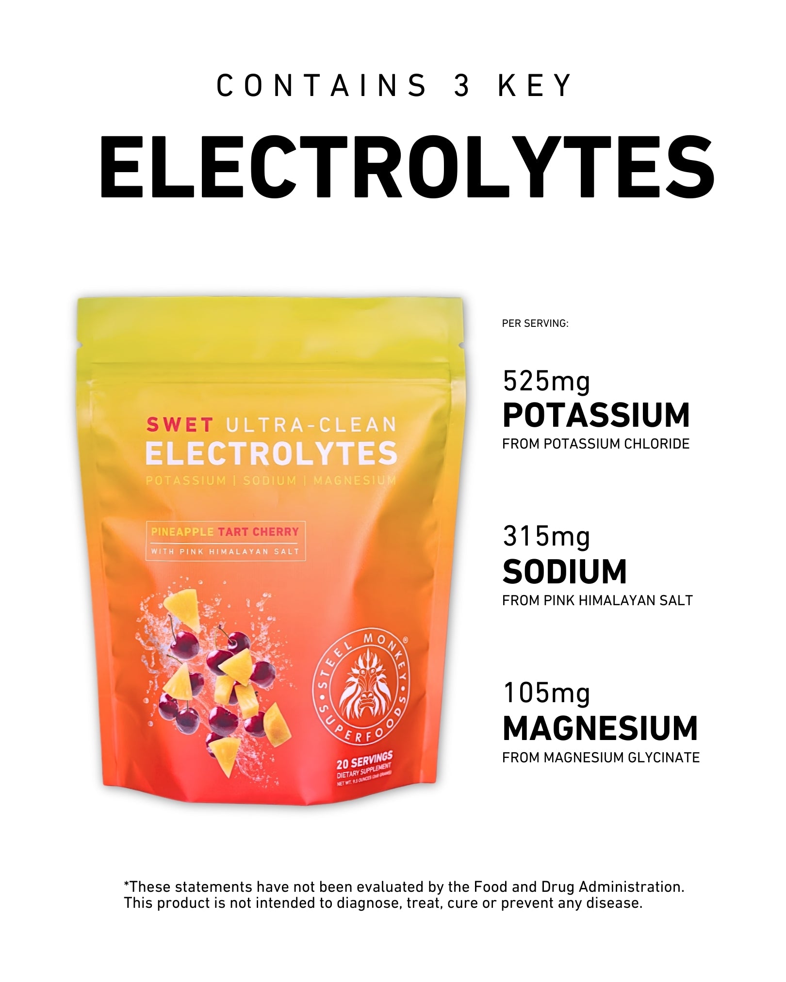 Swet Electrolytes | Pineapple Tart Cherry | Clean Hydration