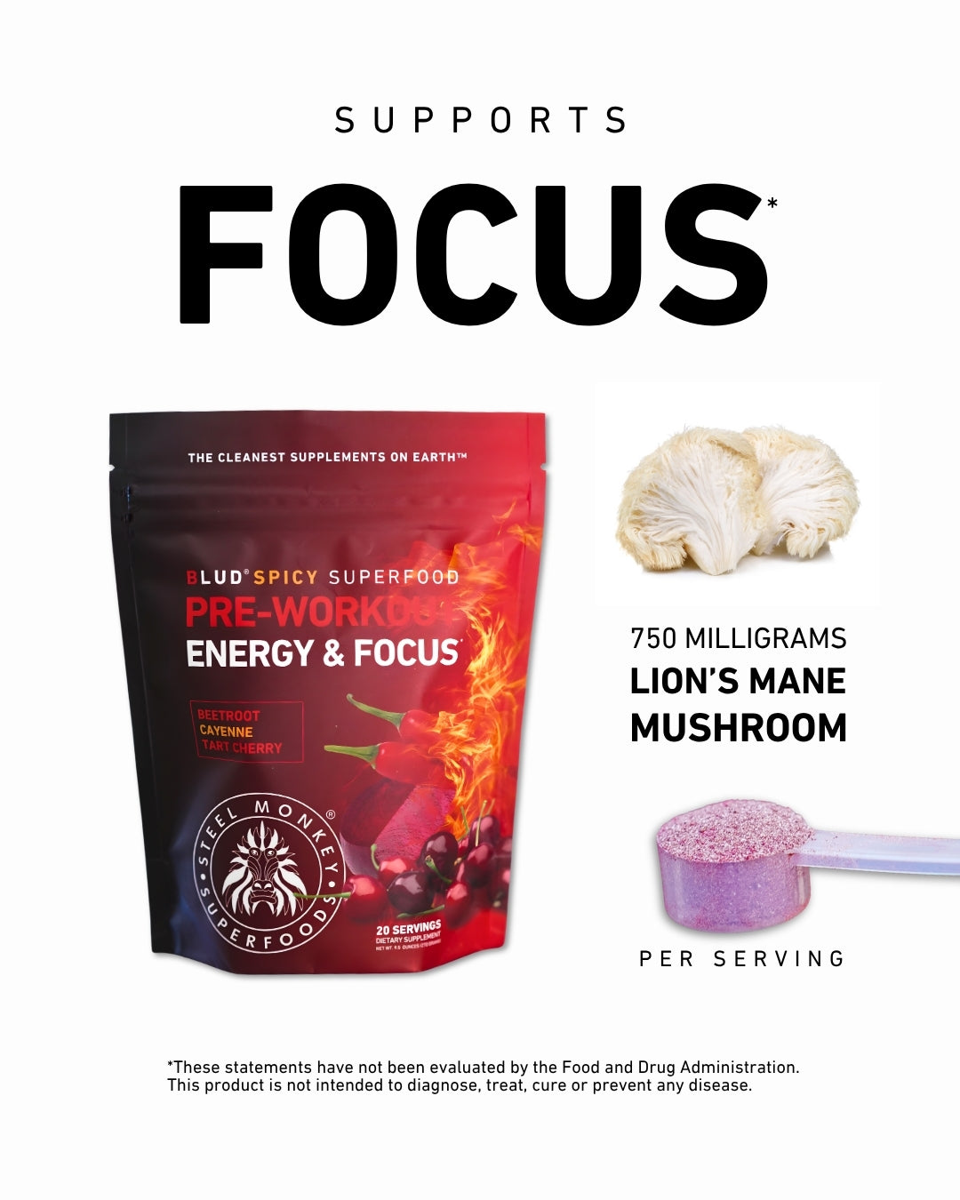 Blud® Ultra-Clean Pre-Workout | Spicy Beet Cherry Cayenne