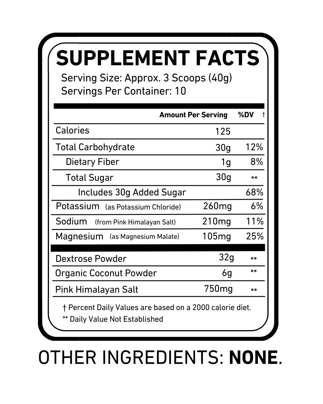 Swet Superfood Carbs + Coconut Electrolytes