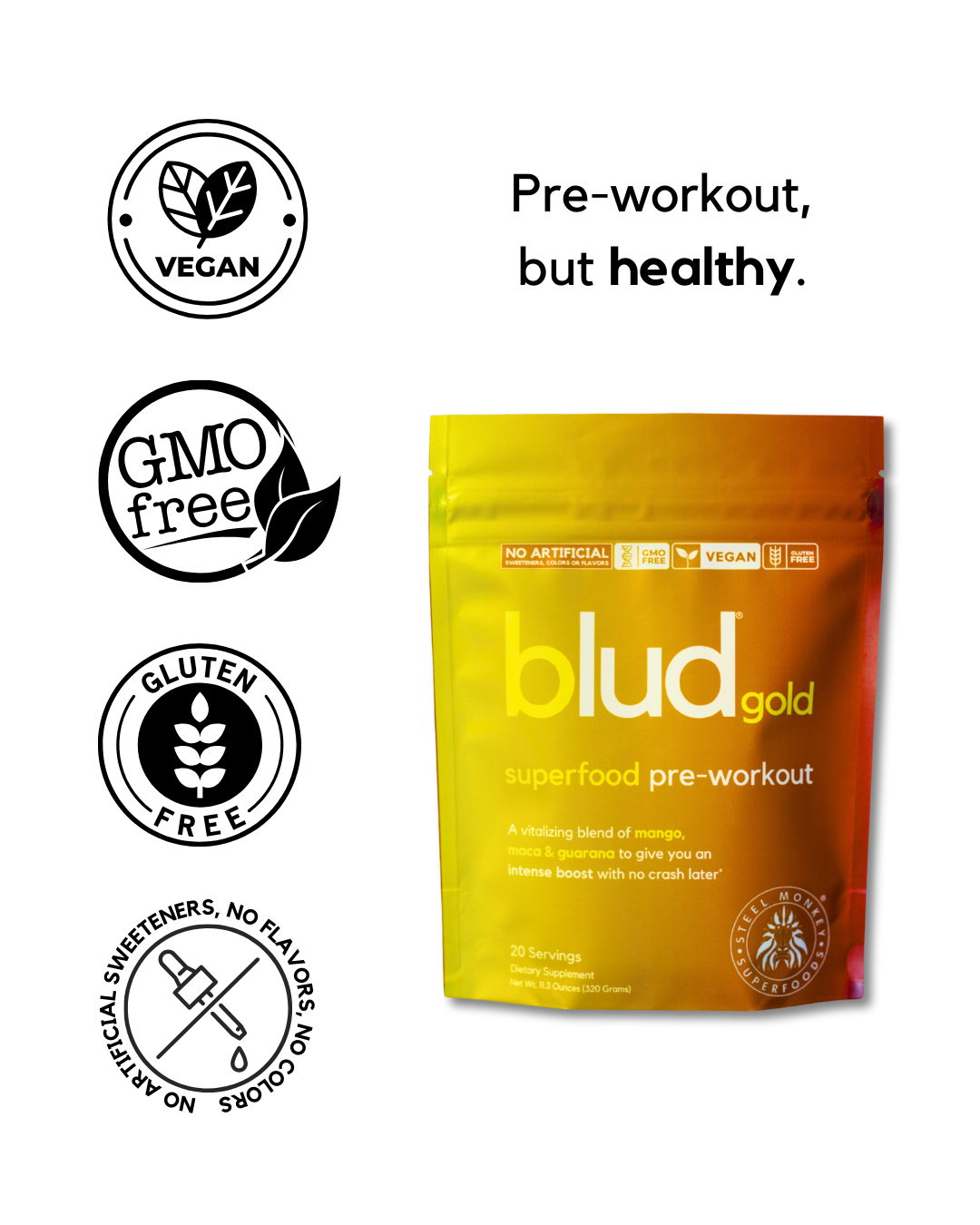 blud® gold superfood pre-workout