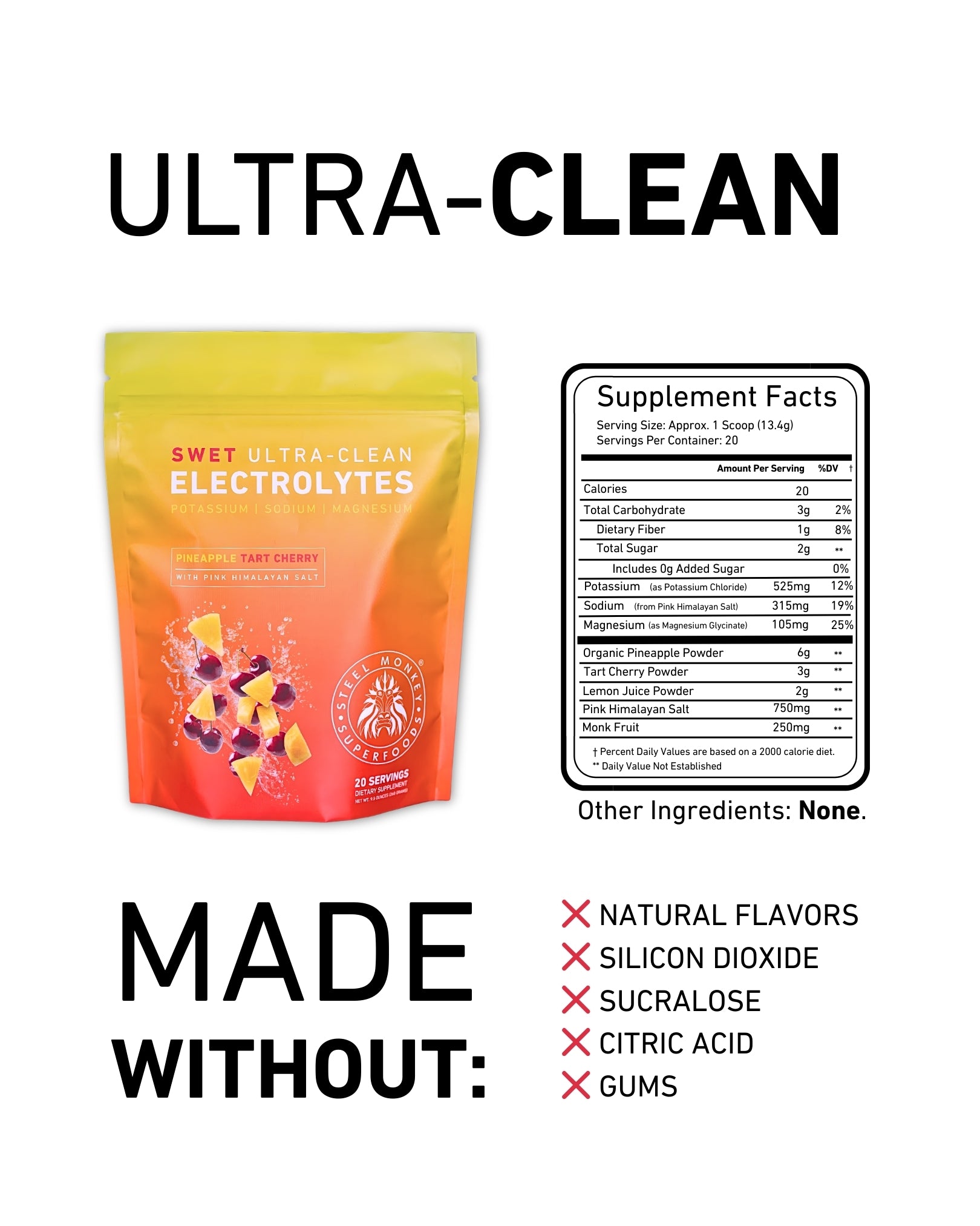 Swet Electrolytes | Pineapple Tart Cherry | Clean Hydration