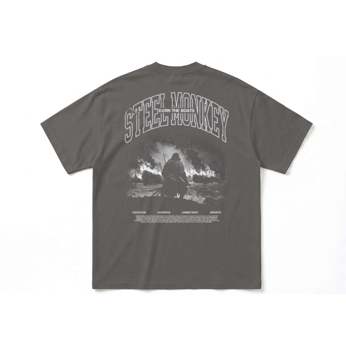 Oversized Heavy Tee Burn The Boats