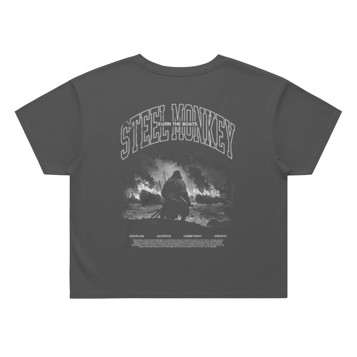 Burn The Boats Crop Tee
