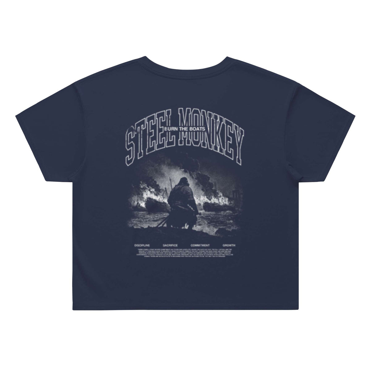 Burn The Boats Crop Tee