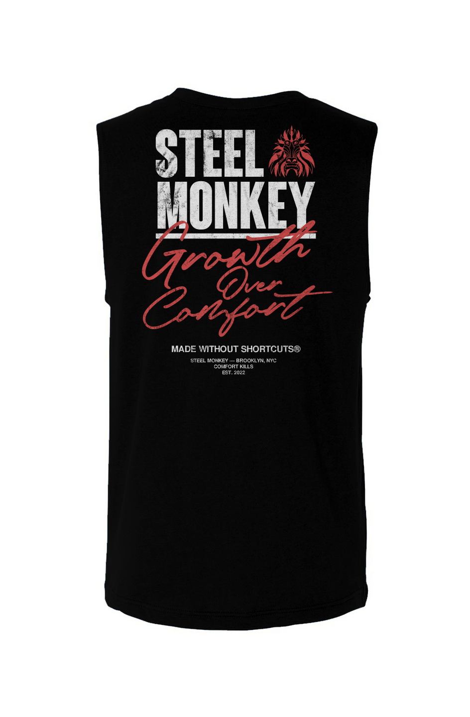 Growth Over Comfort Muscle Tank