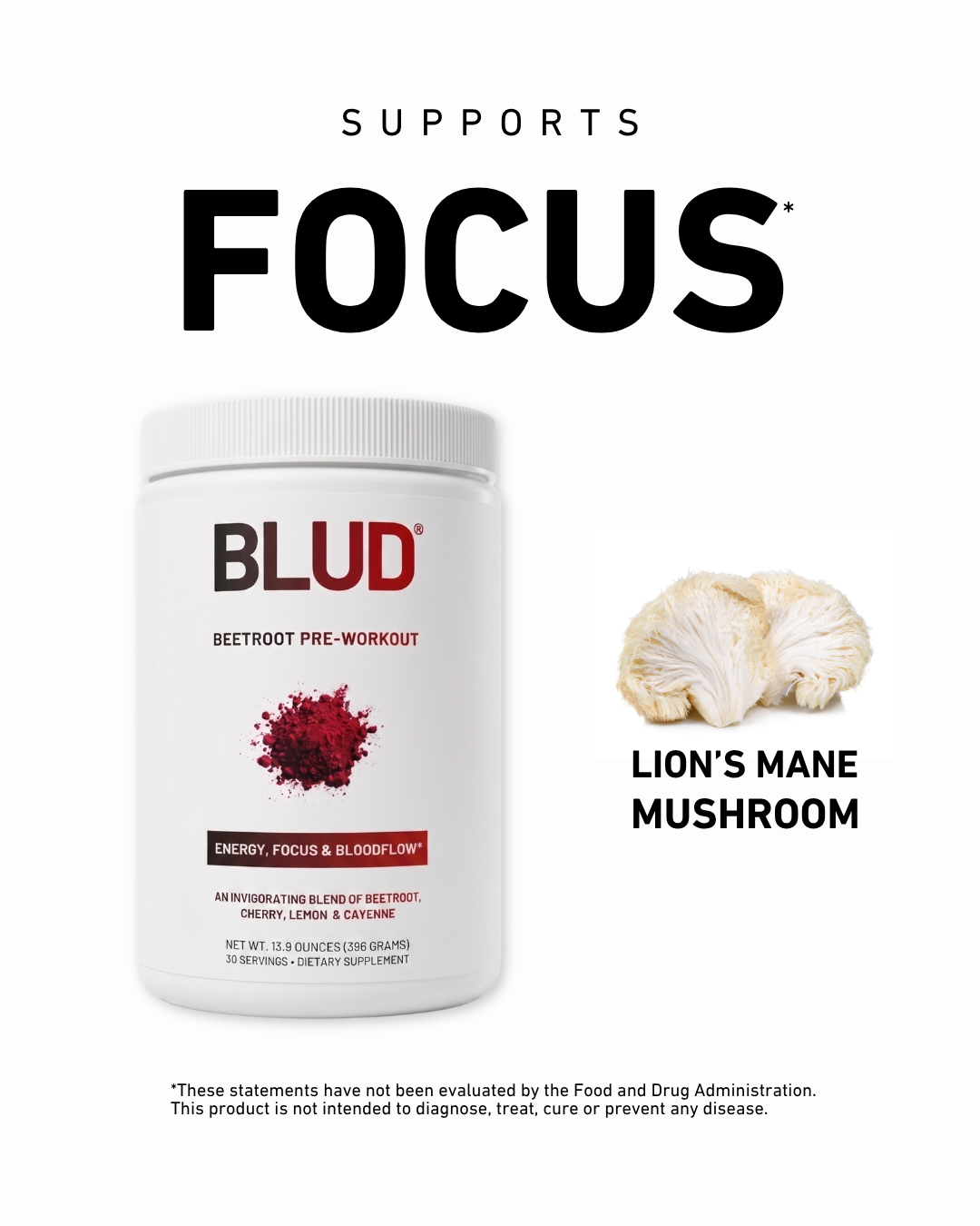 Blud® Ultra-Clean Pre-Workout | Beet Cherry Lemon