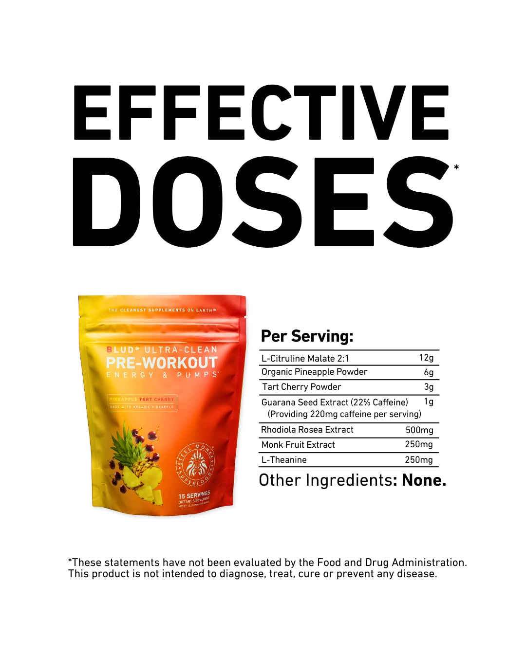 Blud® Ultra-Clean Pre-Workout | Pineapple Tart Cherry