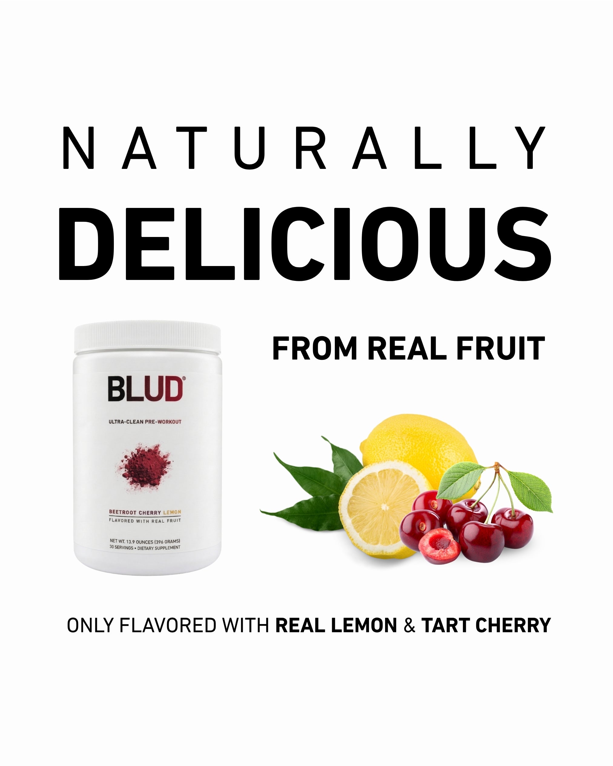 Blud® Ultra-Clean Pre-Workout | Beet Cherry Lemon