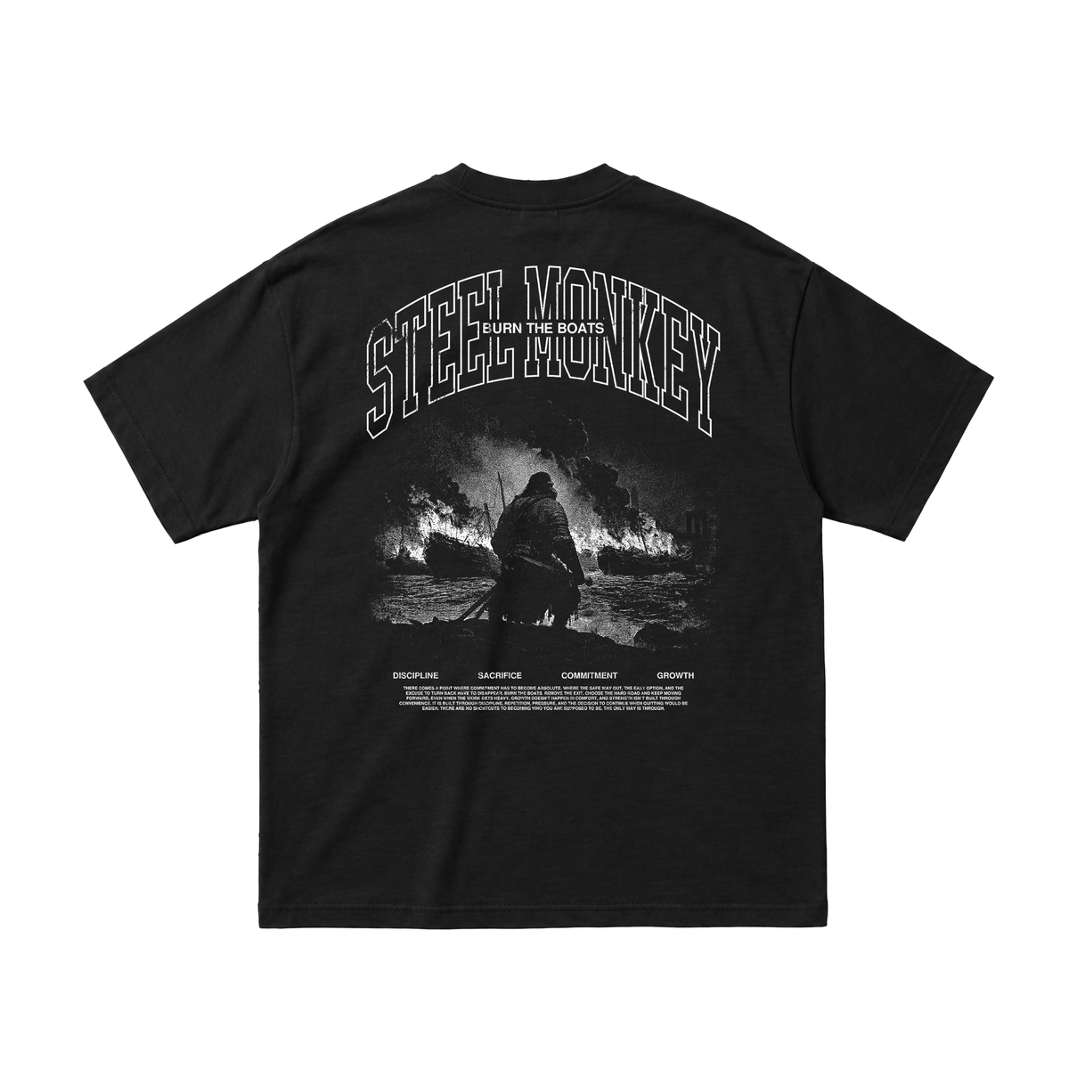 Burn The Boats Oversized Heavy Tee